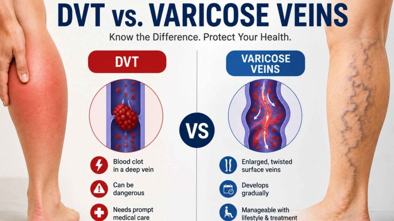 What Is the Difference Between Deep Vein Thrombosis and Varicose Veins